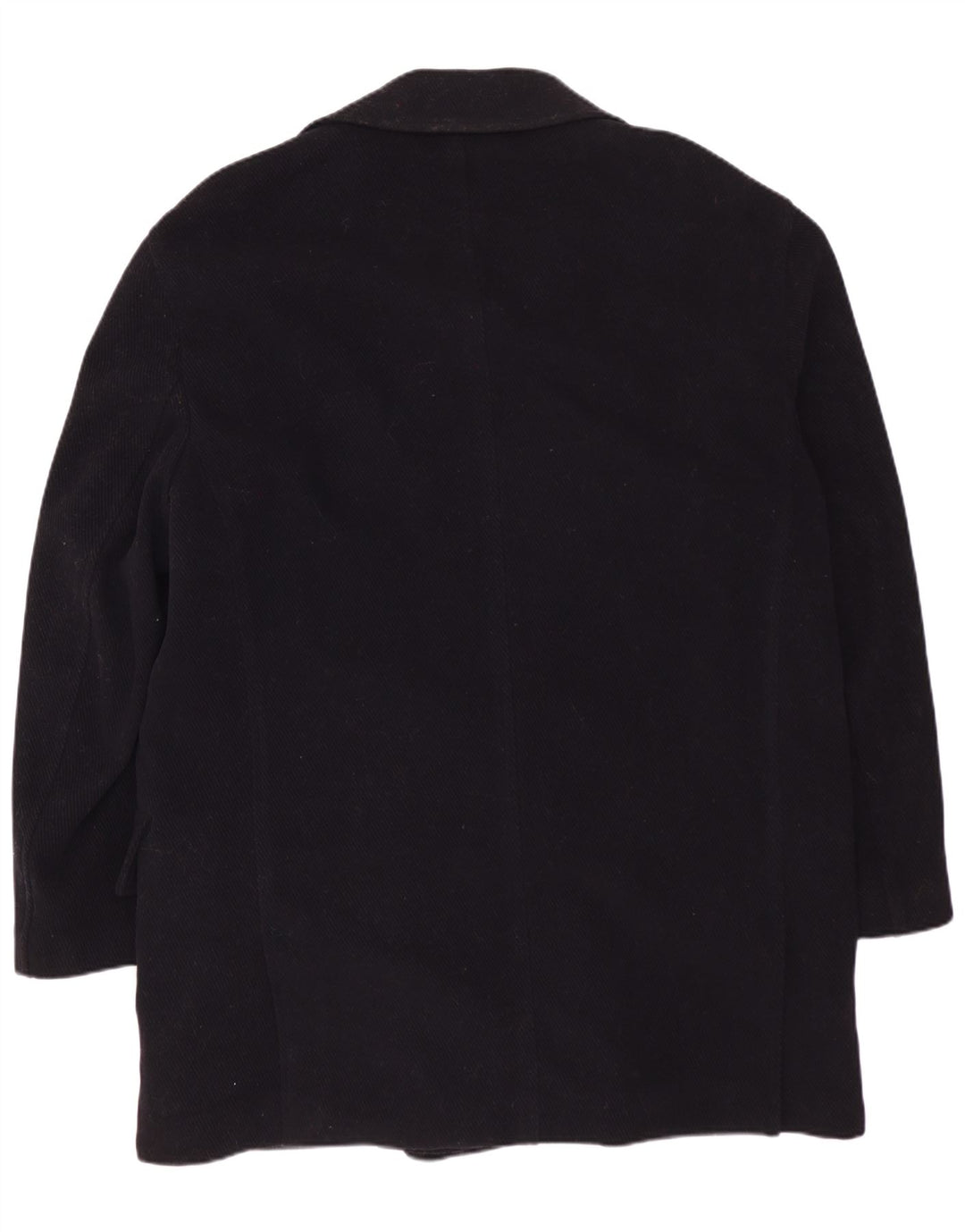 Cappotto doppiopetto da uomo VINTAGE IT 50 Large in lana blu navy