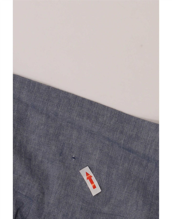 Jack & Jones - Camicia pullover slim fit da uomo, grande, in cotone chiazzato blu
