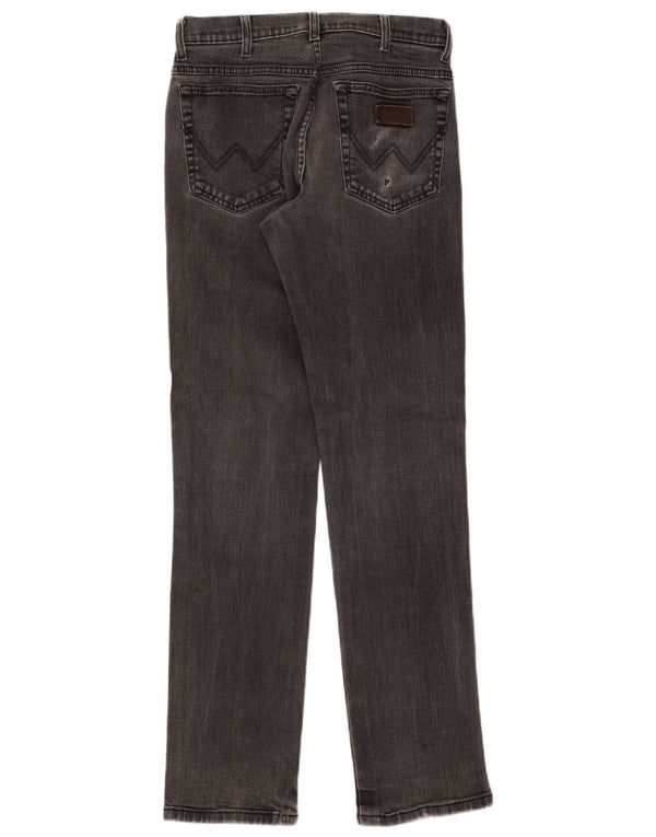 Jeans dritti elasticizzati Texas Wrangler da uomo W33 L34 cotone grigio