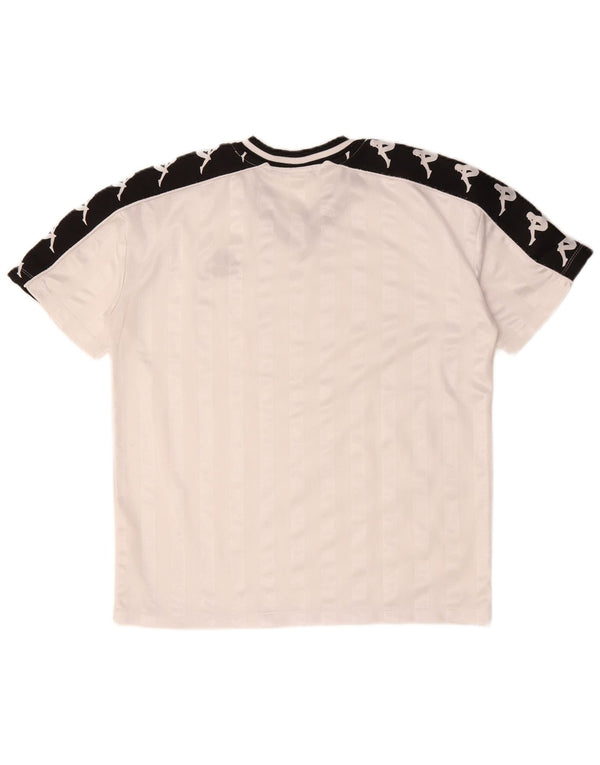 T-shirt grafica da uomo KAPPA Top in poliestere color block bianco medio