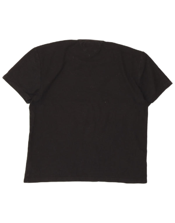 TOMMY HILFIGER T-shirt da donna Top UK 18 XL cotone nero