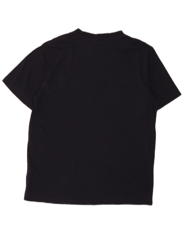 T-shirt da uomo Puma Top in cotone blu navy medio