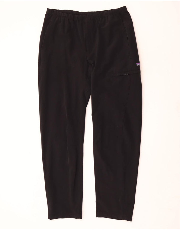 Pantaloni cargo dritti da uomo Patagonia medi W32 L32 nylon nero