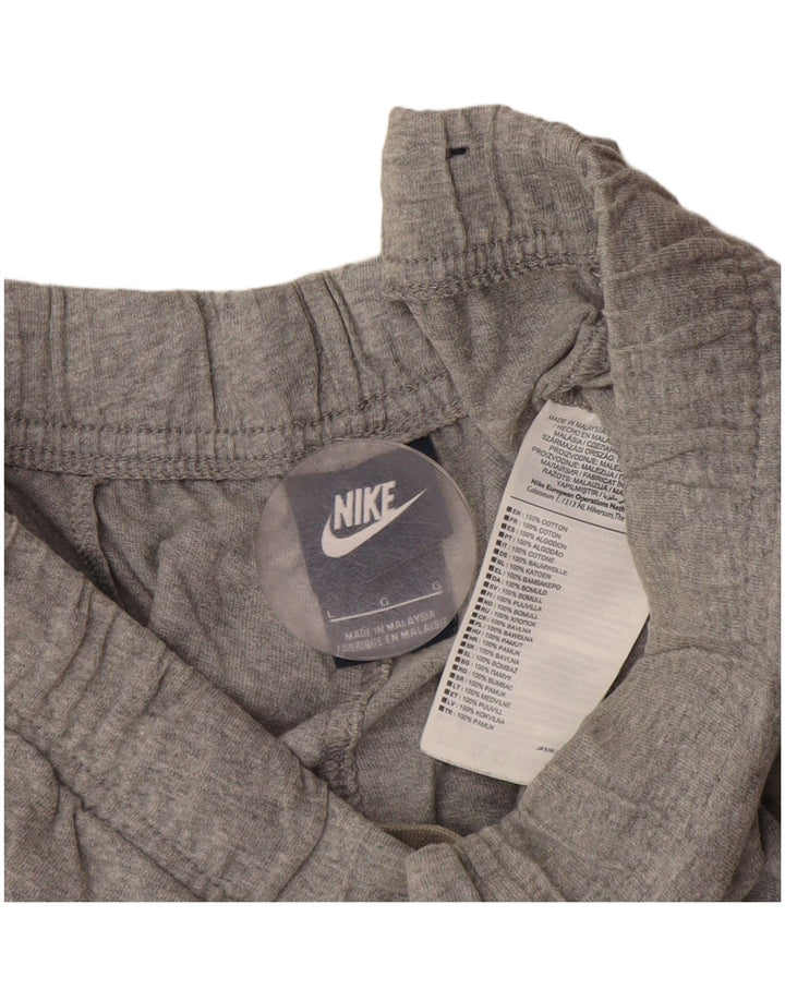 Pantaloncini sportivi da uomo Nike Large in cotone chiazzato grigio
