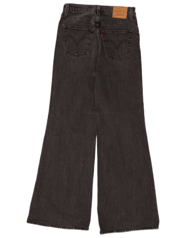 Jeans LEVI'S da donna a gamba larga a vita alta con gabbia toracica W26 L32 Grigio