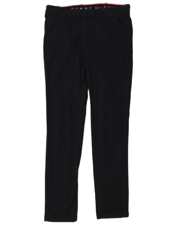 Pantaloni chino slim da uomo Tommy Hilfiger W34 L34 cotone blu navy