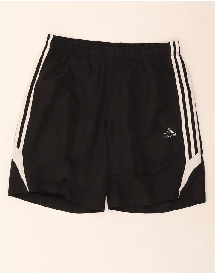 Pantaloncini sportivi da uomo Adidas medi neri in poliestere