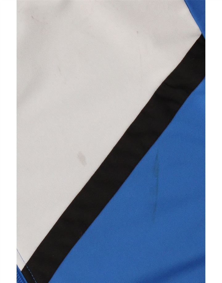 Giacca da tuta da uomo Puma in poliestere color block blu medio