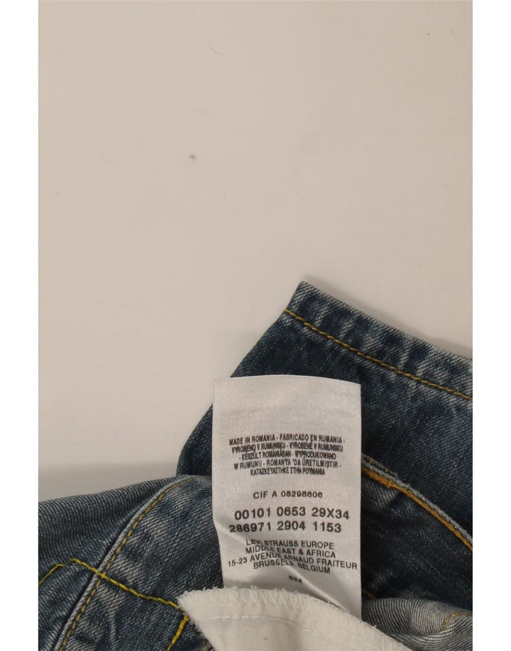 LEVI'S Jeans dritti da uomo 501 W29 L34 cotone blu