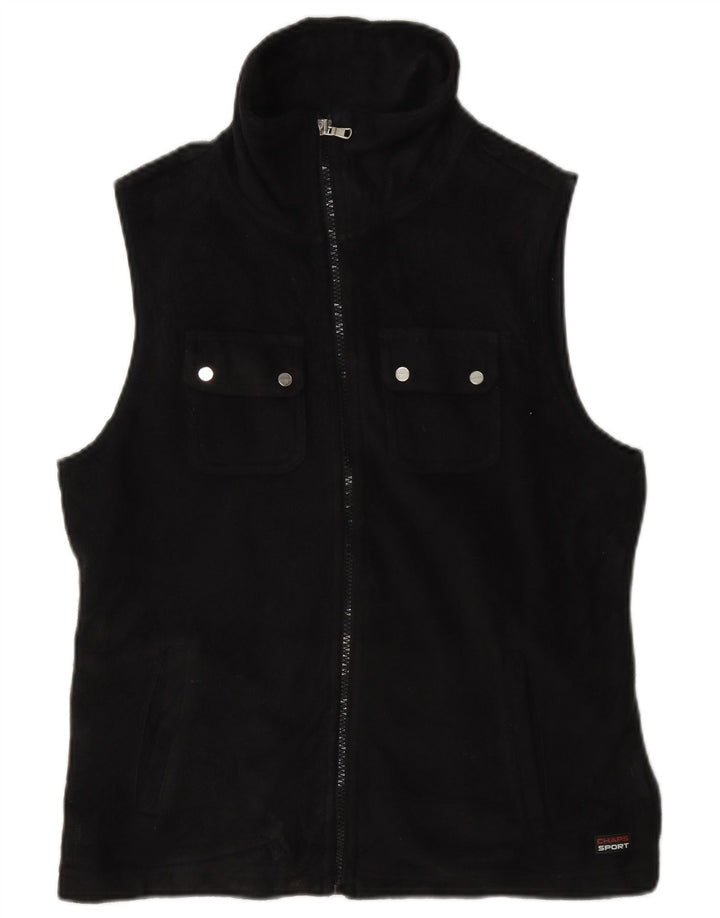 Gilet in pile da donna Chaps UK 14 medio nero