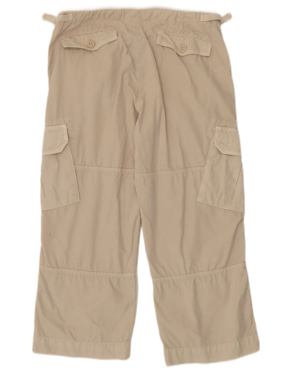 Pantaloni corti cargo da donna Gas W29 L23 cotone bianco