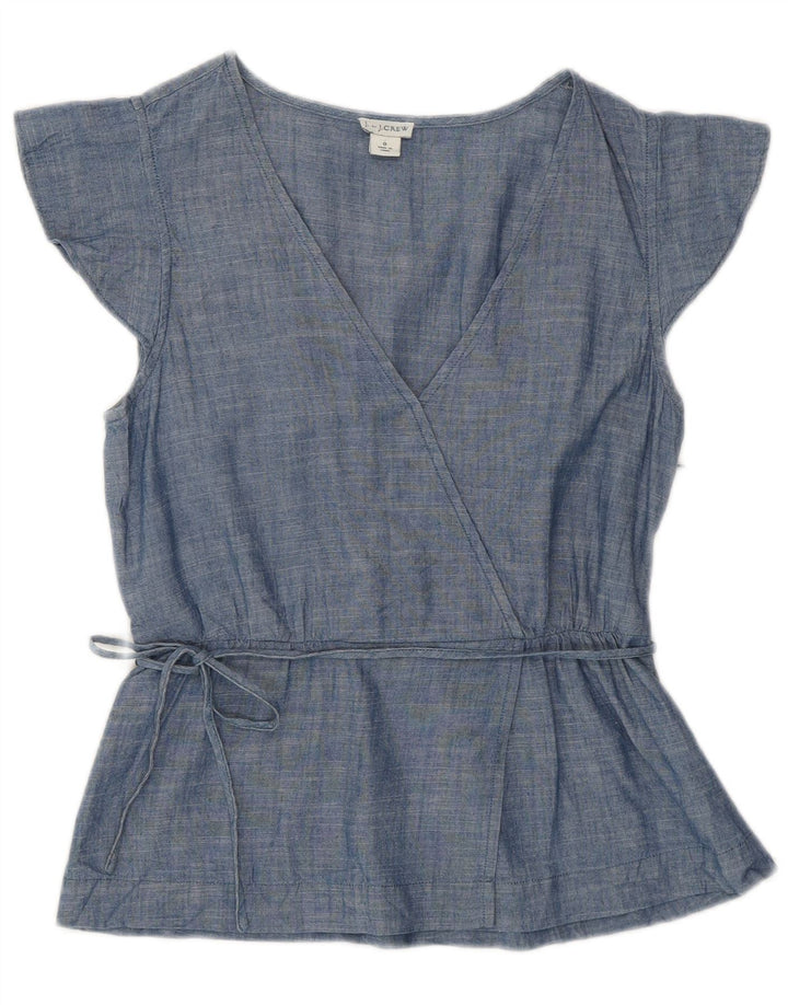 Top camicetta da donna J. CREW US 0 XS cotone blu