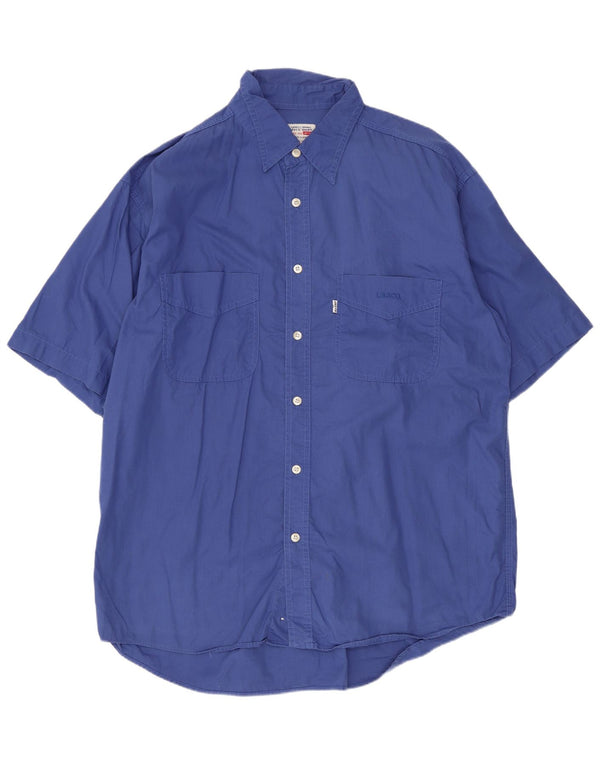 Camicia a maniche corte da uomo Levi's Large Blu