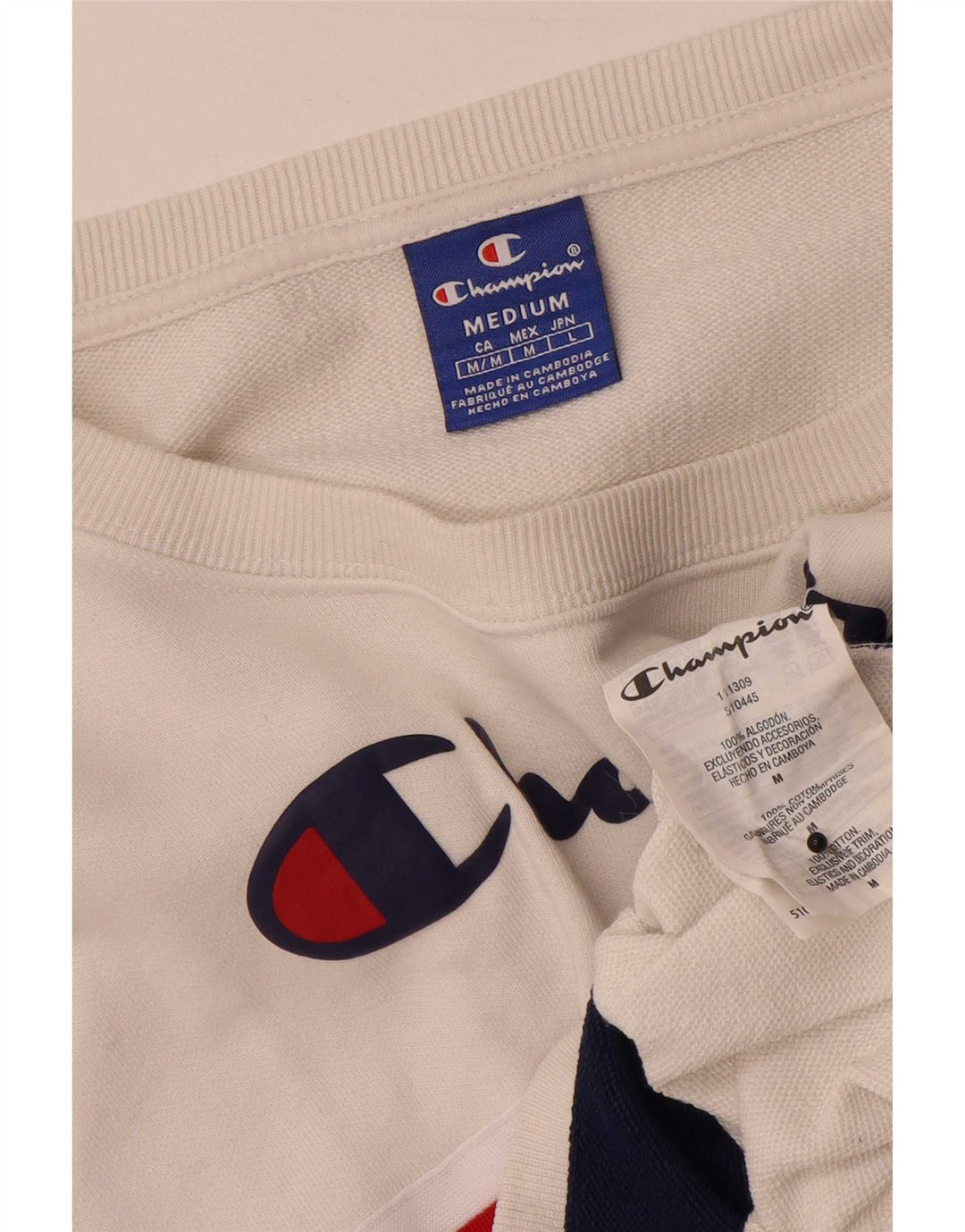 Felpa corta da donna Champion UK 14 Medium White Colourblock