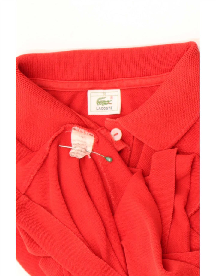 Polo da donna Lacoste taglia 38 media rossa in cotone
