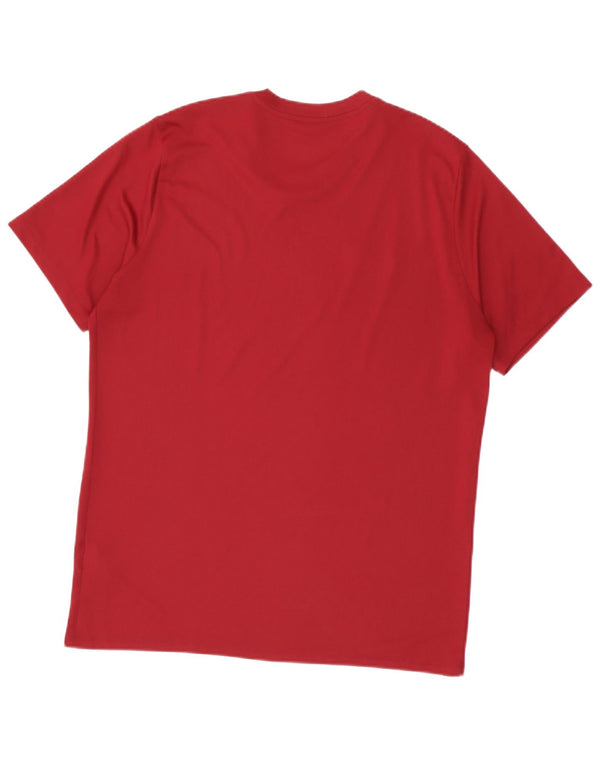 T-shirt Nike Dri Fit da uomo XL Borgogna in poliestere