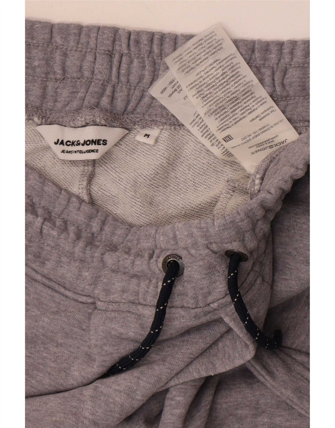 Pantaloncini sportivi grafici da uomo Jack & Jones in cotone color block grigio medio