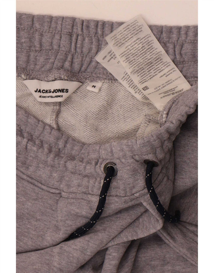 Pantaloncini sportivi grafici da uomo Jack & Jones in cotone color block grigio medio