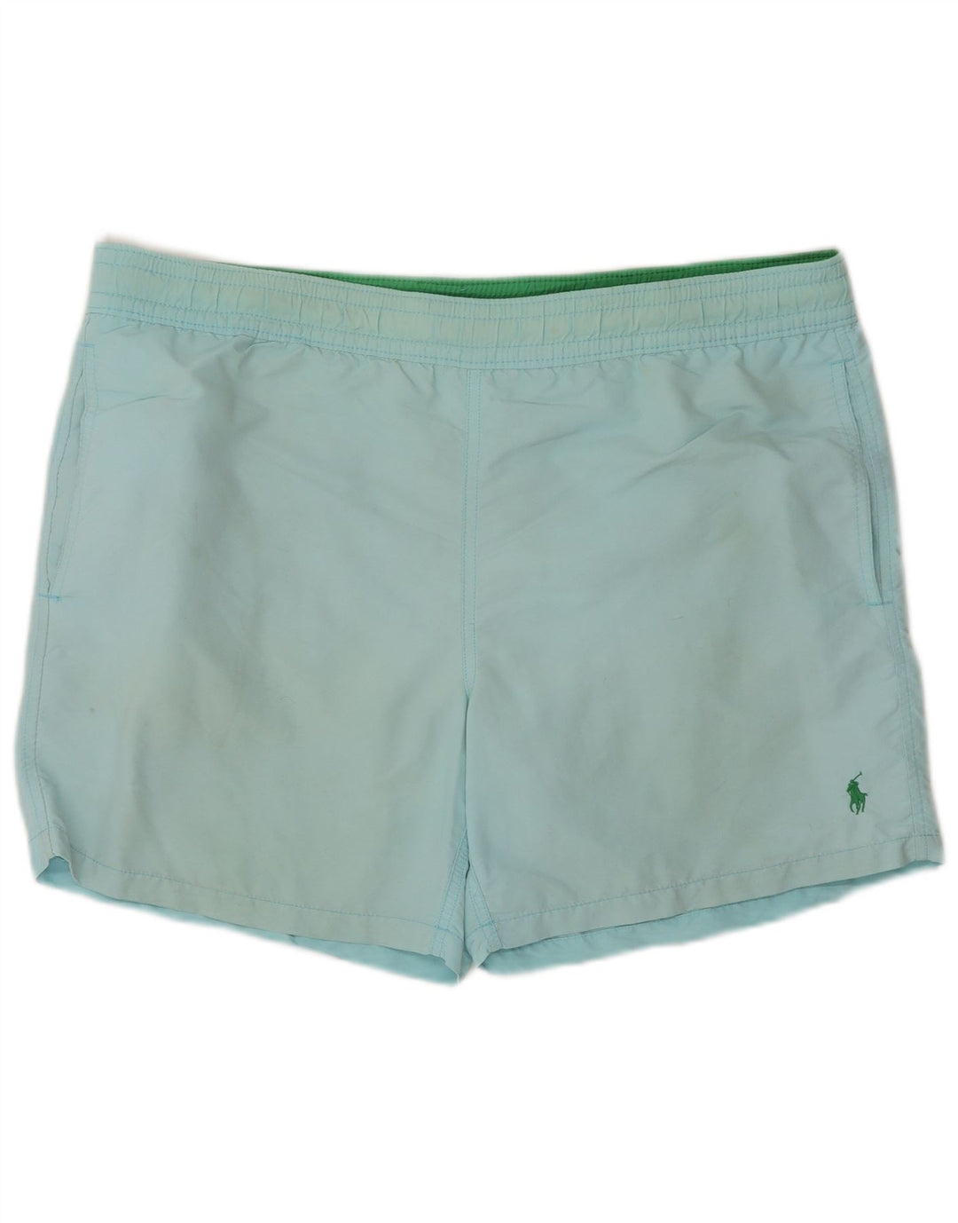 Pantaloncini da bagno da uomo Polo Ralph Lauren in nylon blu medio