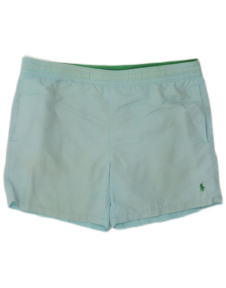 Pantaloncini da bagno da uomo Polo Ralph Lauren in nylon blu medio