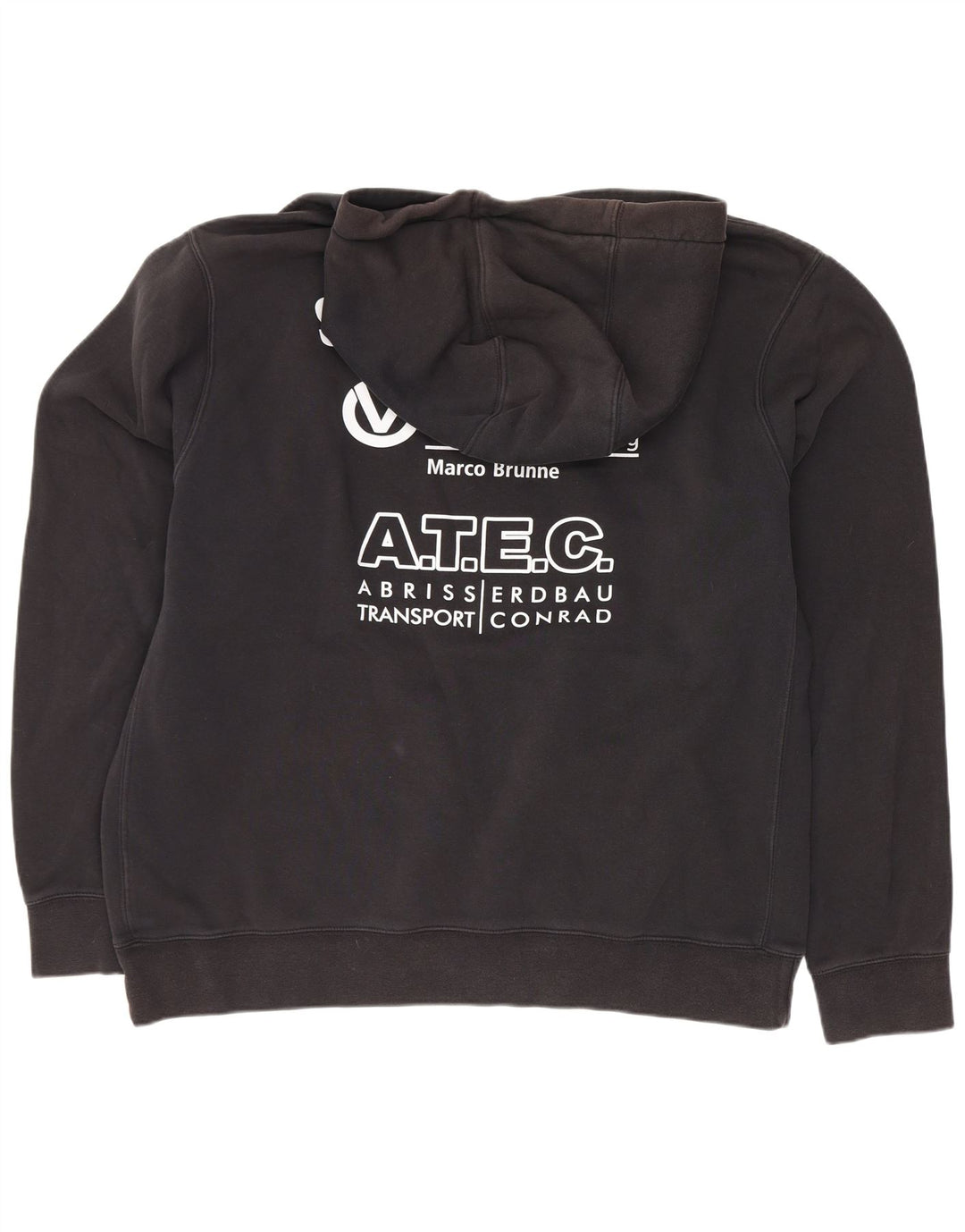 Felpa con cappuccio grafica Nike da uomo grande in cotone nero