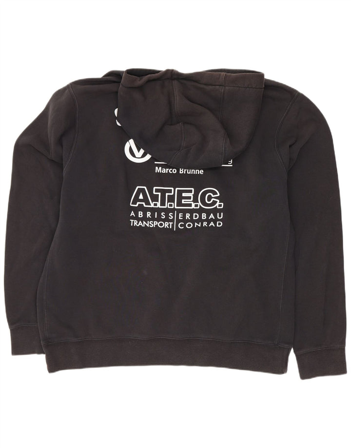 Felpa con cappuccio grafica Nike da uomo grande in cotone nero