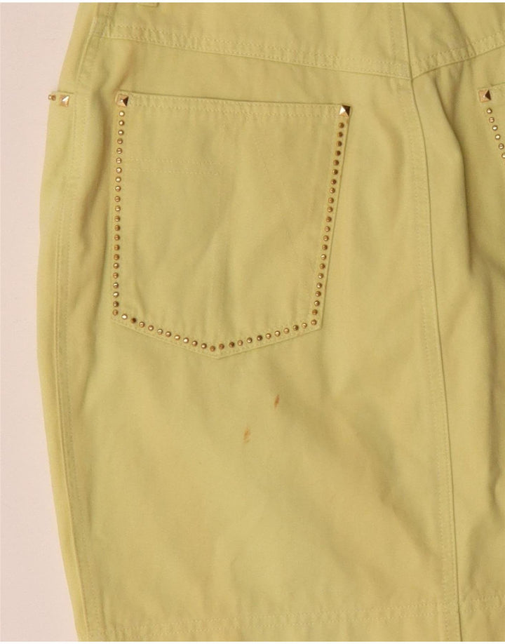 Minigonna da donna Laurel EU 38 media W28 cotone giallo