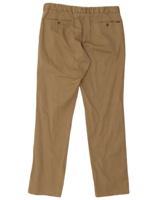 Pantaloni chino dritti da uomo Polo Ralph Lauren W33 L32 in cotone beige