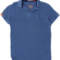 Polo da uomo Superdry blu medio