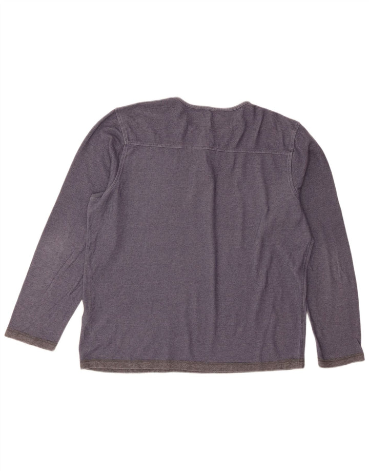 Dockers Maglia da uomo a maniche lunghe XL in cotone blu