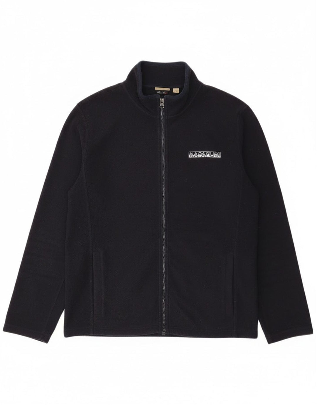 Giacca in pile da uomo Napapijri UK 42 XL poliestere blu navy