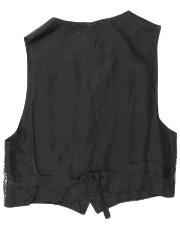 Gilet Vintage da Donna IT 46 Grande Floreale Multicolore