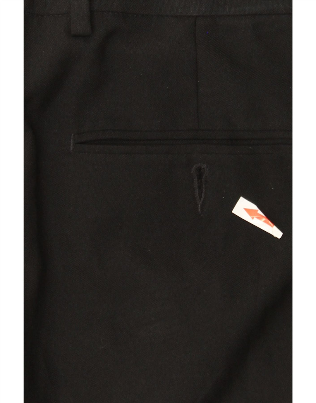 MARKS & SPENCER Pantaloni da abito vestibilità regolare da uomo W36 L33 Poliestere nero