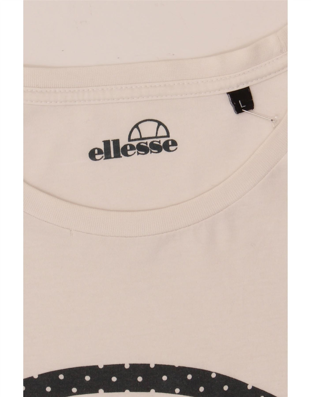 ELLESSE Mens Graphic T-Shirt Top Large White Cotton Vintage Ellesse and Second-Hand Ellesse from Messina Hembry 