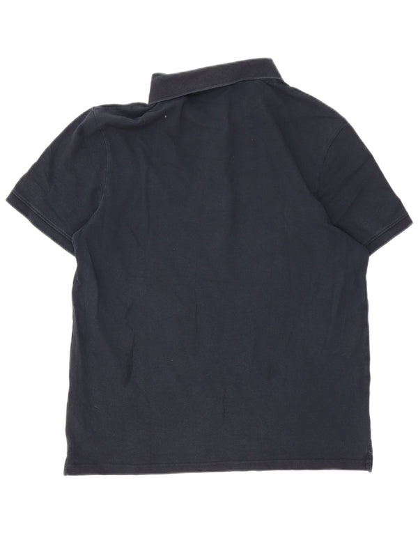 Lyle & Scott Mens Polo Shirt XL Navy Blue Cotton