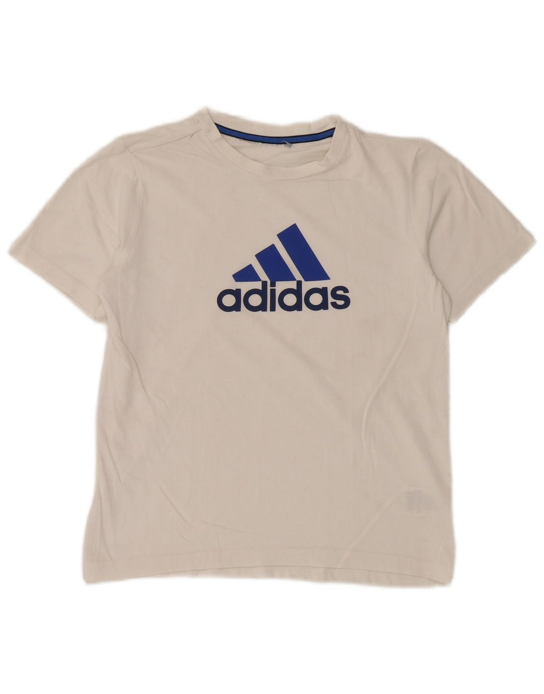 T-shirt grafica da uomo Adidas Top Small in cotone bianco sportivo