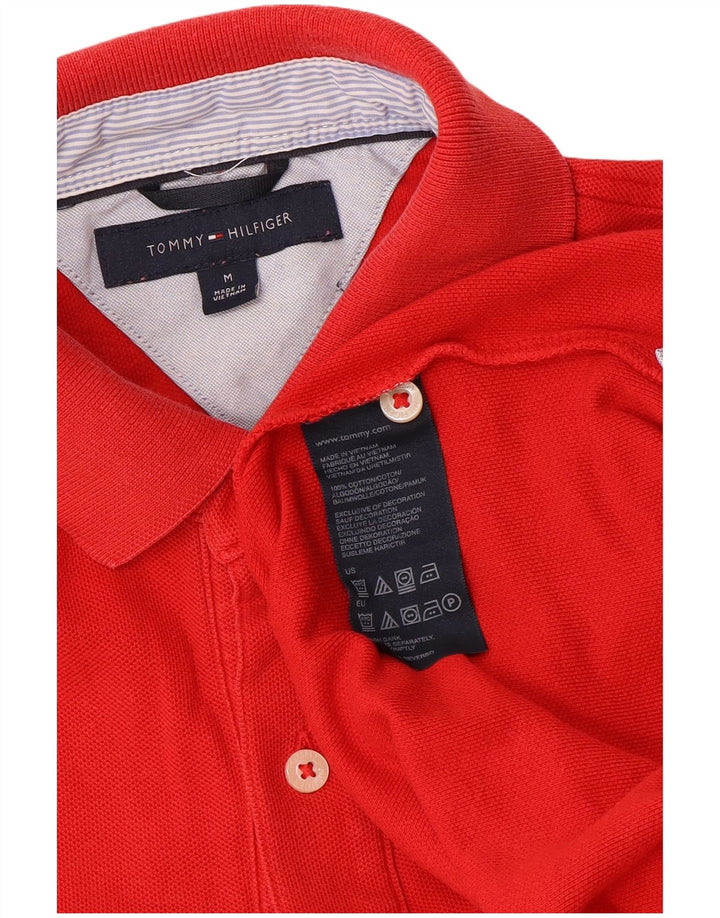 TOMMY HILFIGER Polo da uomo in cotone rosso medio