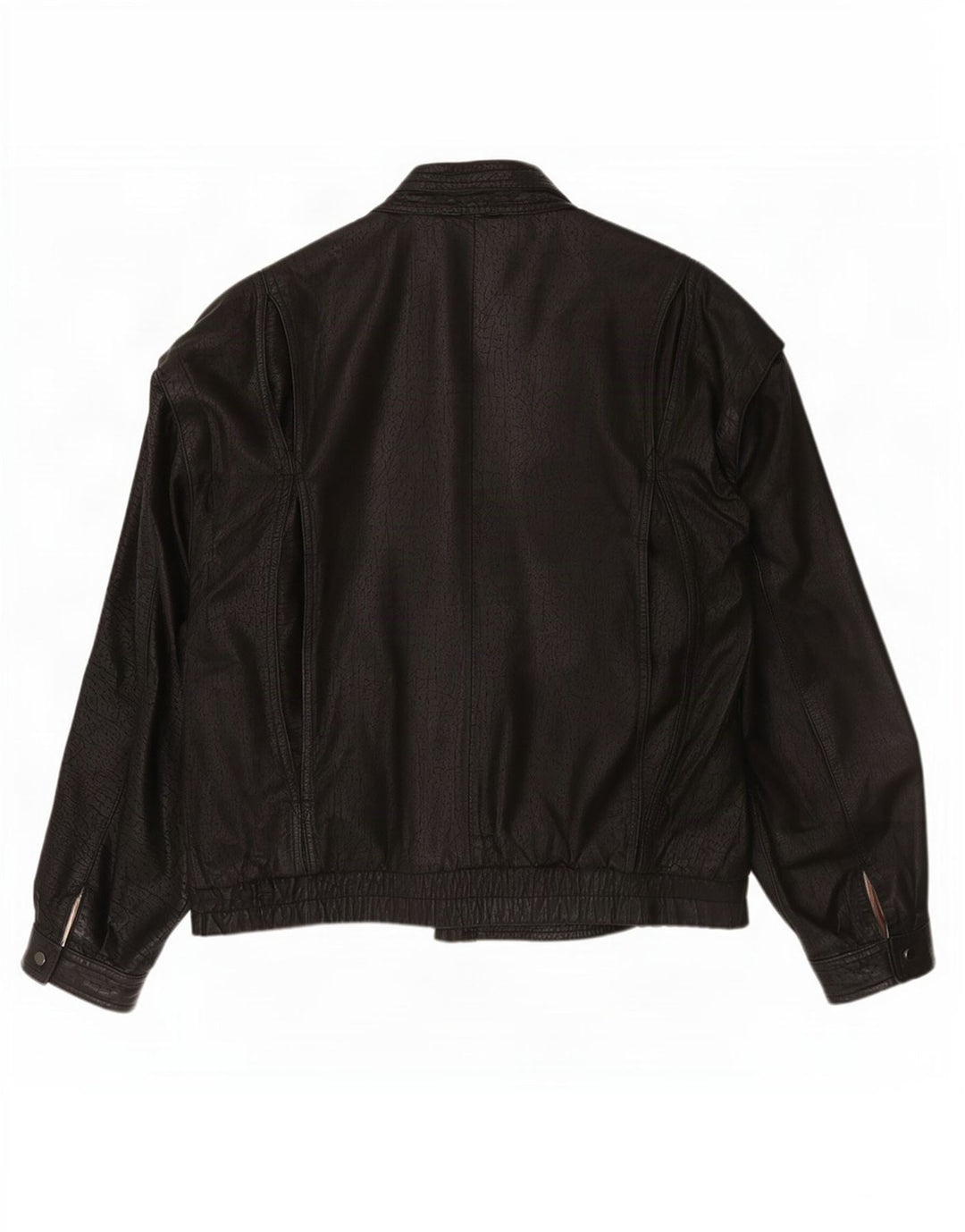 Giacca in pelle vintage da uomo IT 52 XL Nera