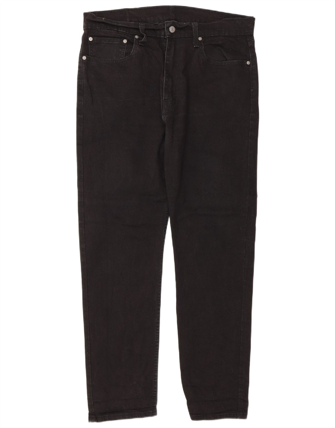 Levi's Uomo 502 Jeans affusolati W36 L32 Cotone Nero