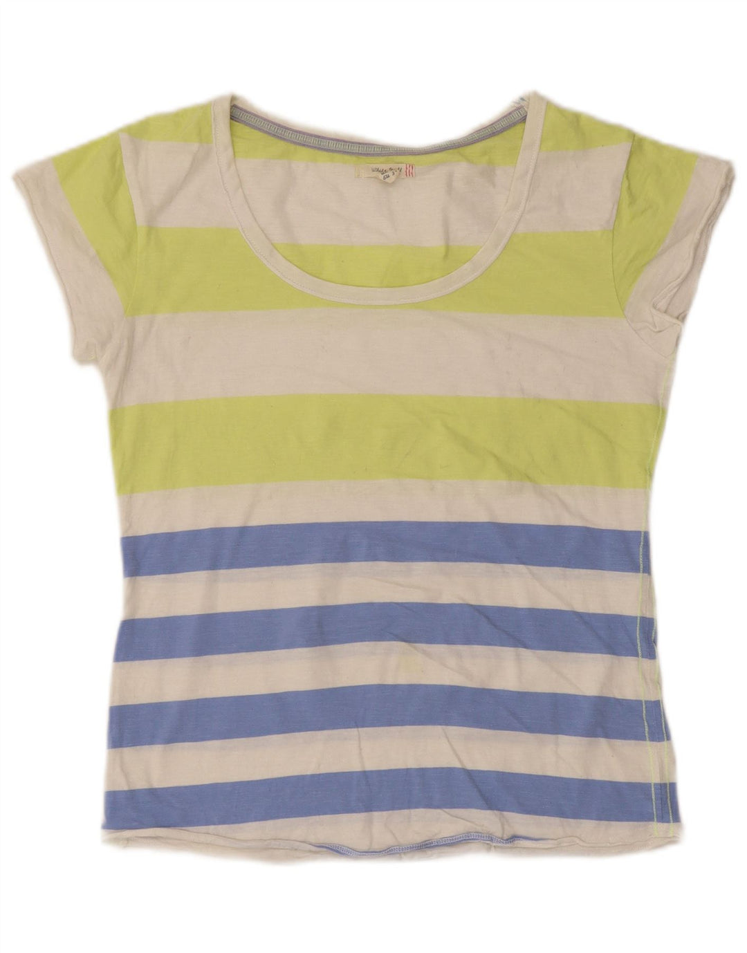 T-shirt da donna White Stuff Top UK 10 piccole righe multicolori