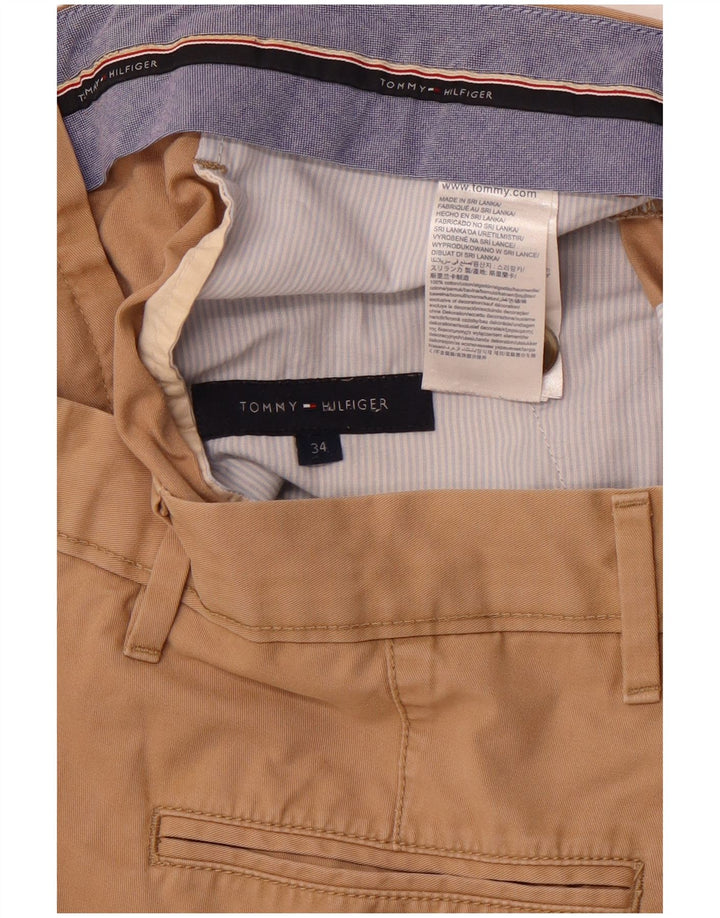 TOMMY HILFIGER Pantaloncini chino da uomo W34 Large Beige Cotton