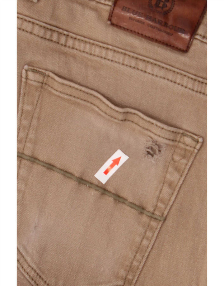 Jeans dritti da uomo Marks & Spencer W38 L31 cotone marrone