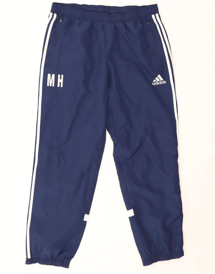 Pantaloni da tuta da uomo Adidas Joggers grandi in poliestere blu navy