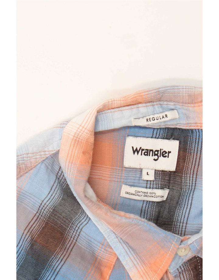 Camicia Wrangler da uomo vestibilità regolare, cotone a quadri multicolore grande