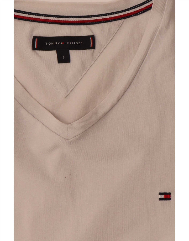 T-shirt da uomo Tommy Hilfiger Top piccola in cotone bianco