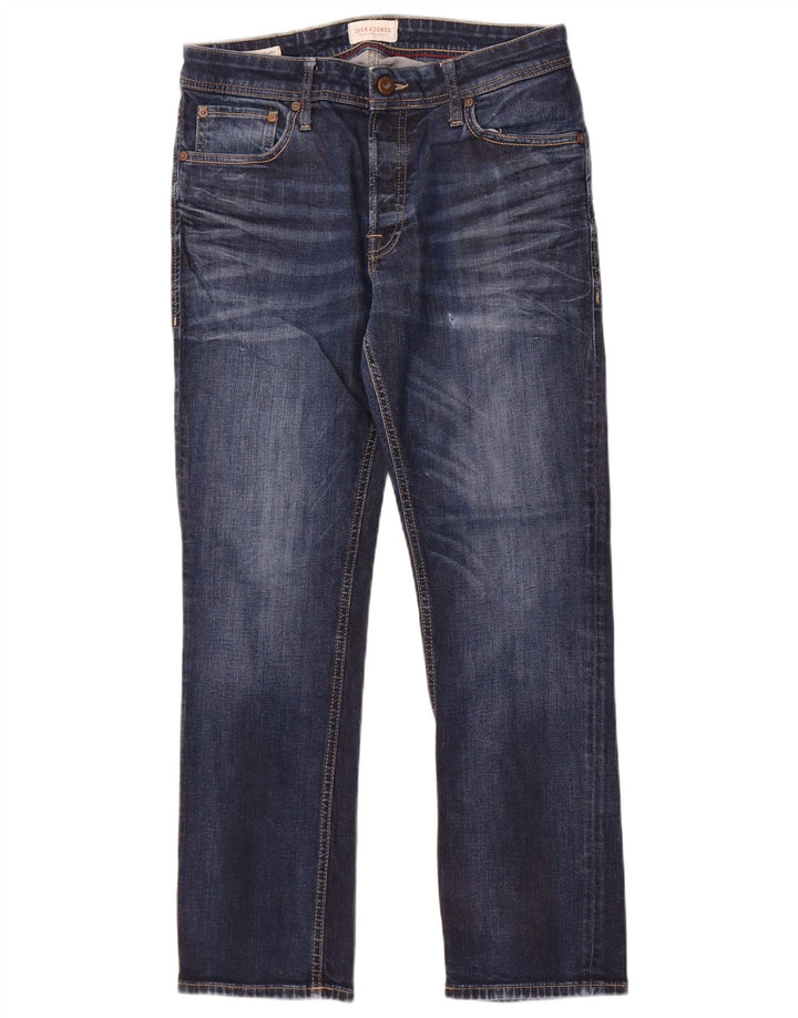 Jeans dritti Clark da uomo Jack & Jones W32 L30 cotone blu