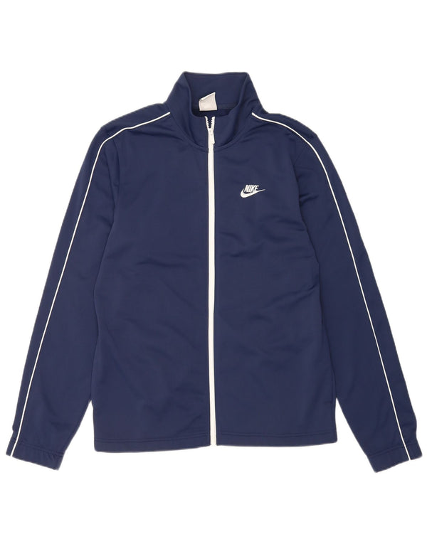 Giacca da ginnastica da uomo Nike Small in poliestere blu navy