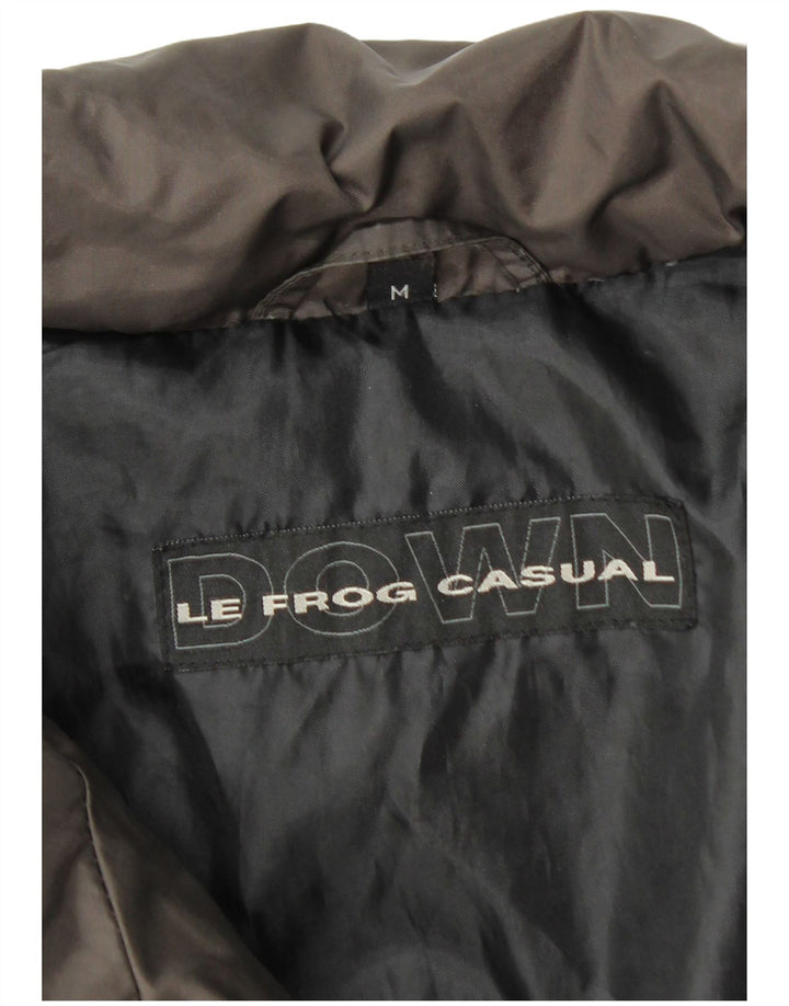 Giacca imbottita da uomo dal taglio ampio LE FROG UK 38 media nera in poliammide
