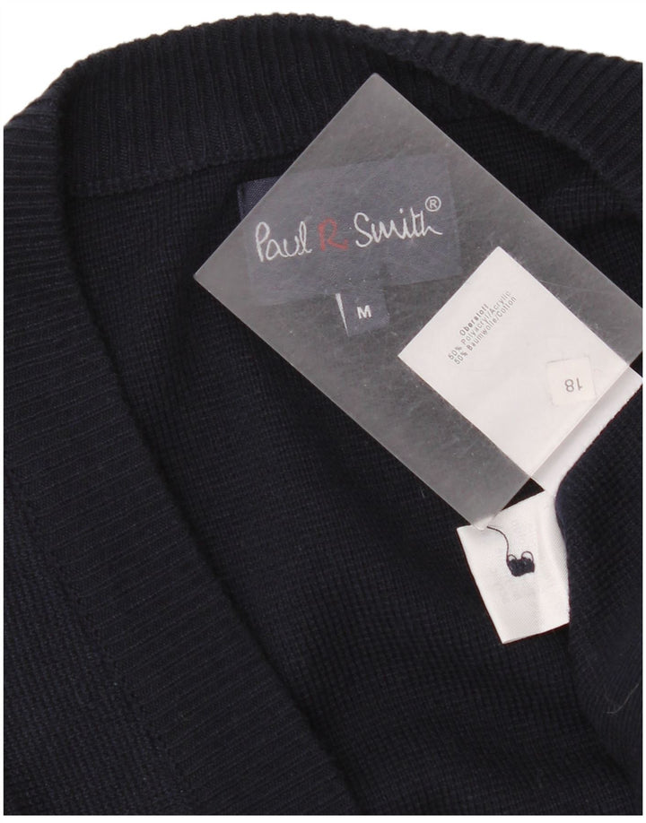 Maglione cardigan da uomo Paul Smith Poliacrilico a righe medie blu navy