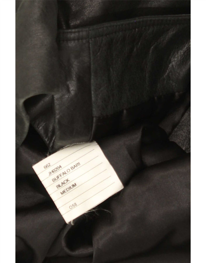 Cappotto in pelle da uomo Buffalo UK 38 medio nero